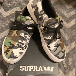 NIB SUPRA Mens 7.5/W 9.5 camo kicks